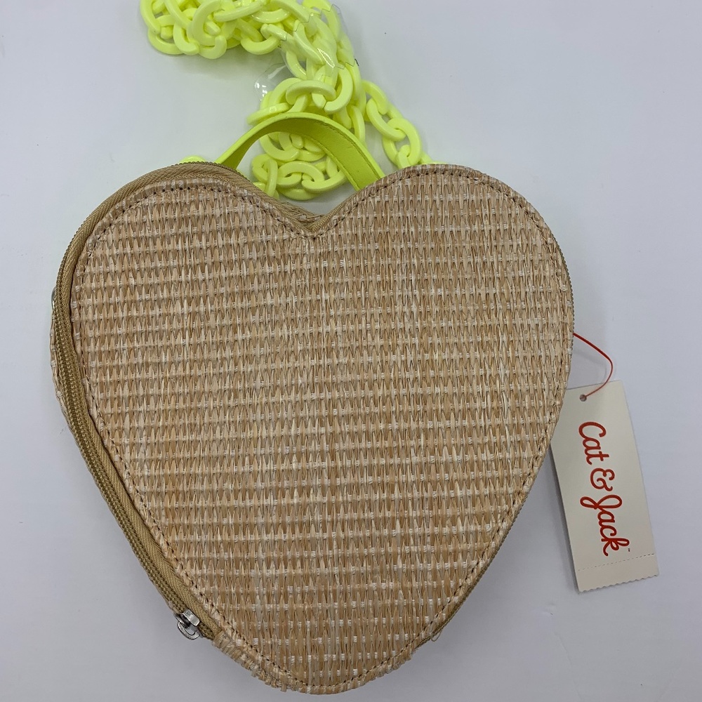 Heart Straw Handbag - Cat & Jack Cream